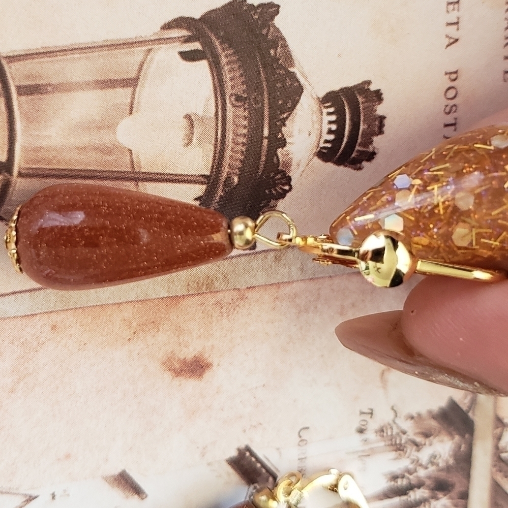 𝅺TEAR drop earrings - Picture 4 of 5